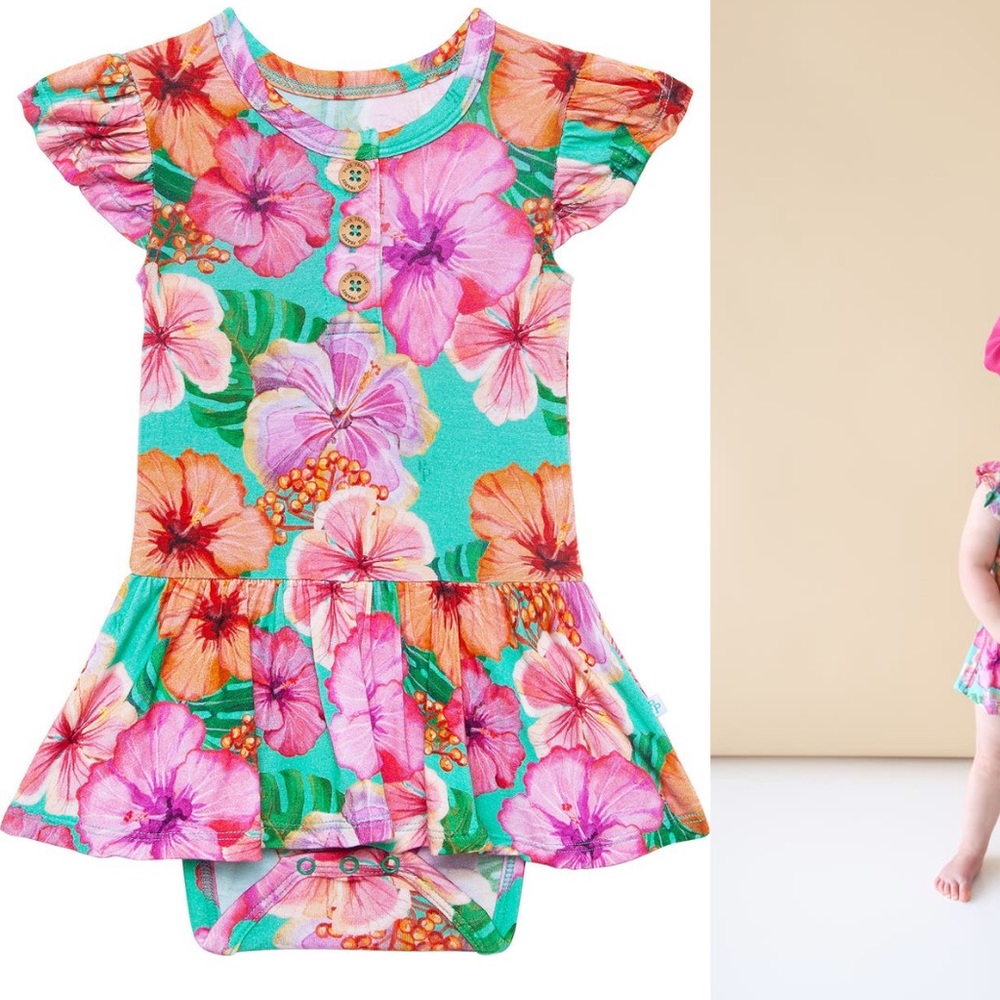 Posh Peanut Keilani Skirted Bodysuit